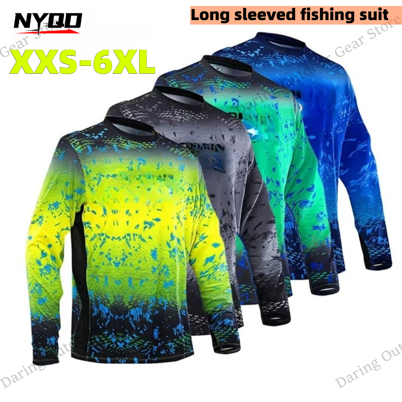Fishing Shirt Uv Protection - Мужская рубашка для рыбалки с длинным