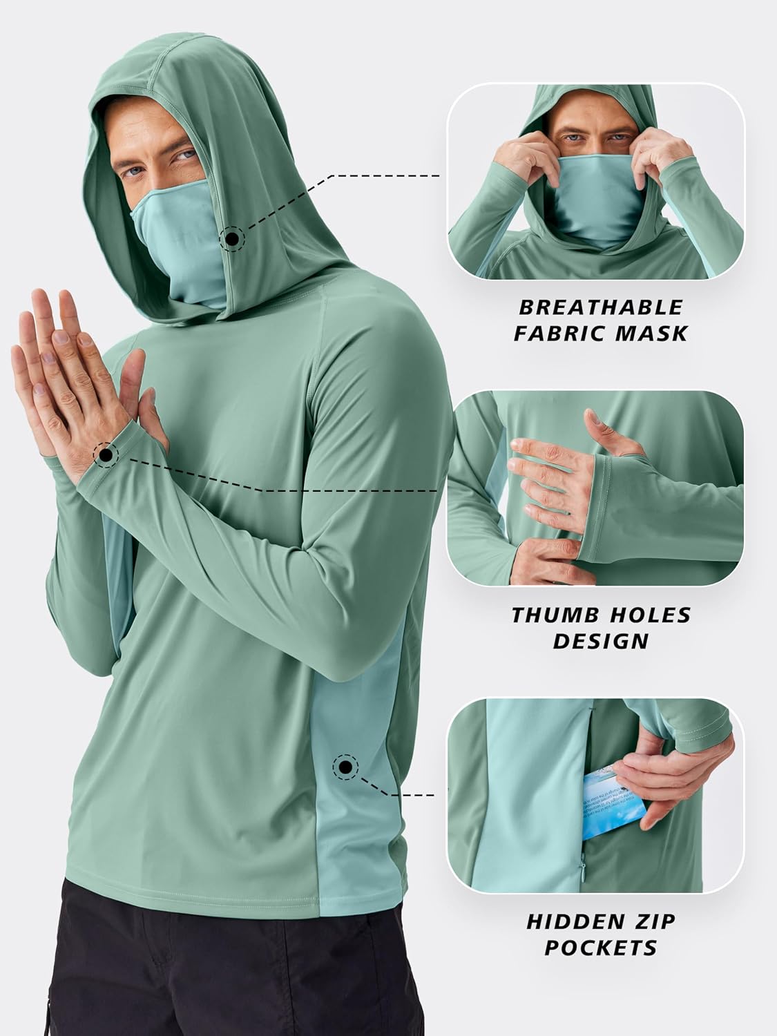 Мужская солнцезащитная толстов – обзор и цена Fishing Mask Sun Protection